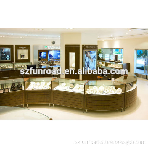 High end jewelry store showcase display counter lighting for sale